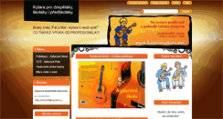 Desktop Screenshot of kytarovaskola.net